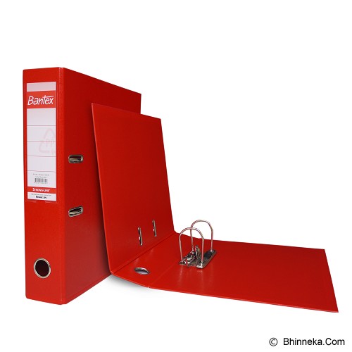 BANTEX Lever Arch File Ordner Plastic Folio 7cm [1465-09] - Red